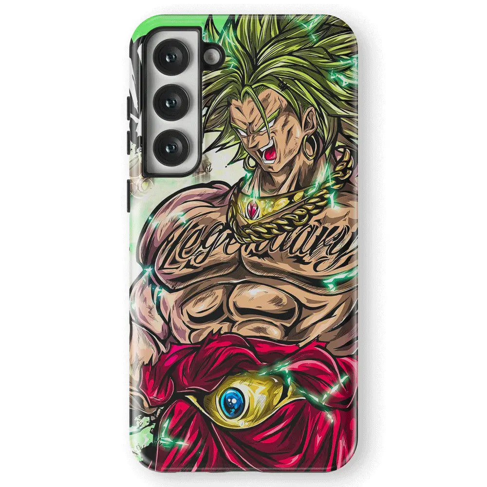 Dragon Ball Broly Goku Tempered Glass Tough Samsung Case-Phone Case-Monkey Ninja-Galaxy S25-Tough Case-Monkey Ninja