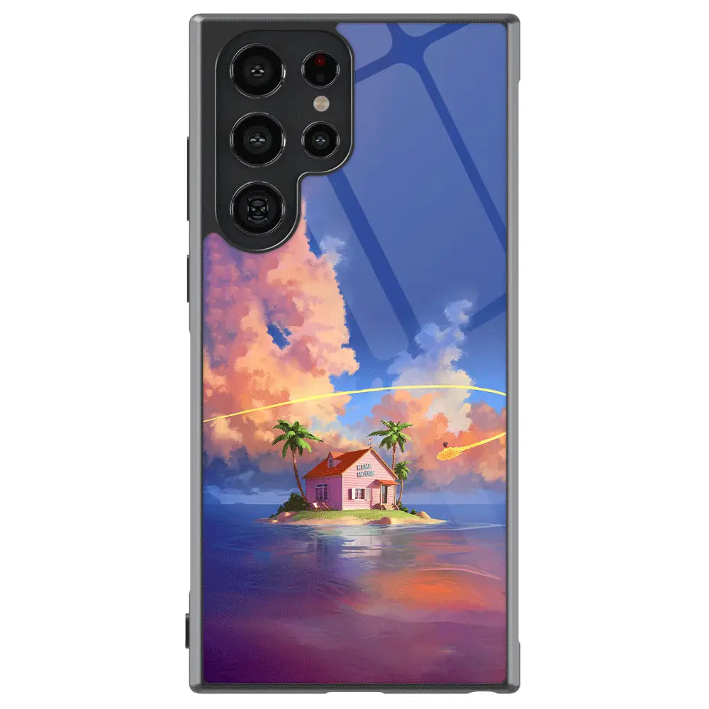 Dragon Ball Dream of Shenron Tempered Glass Tough Soft Silicone Samsung Case-Phone Case-Monkey Ninja-Galaxy S25-Glass Case-Monkey Ninja