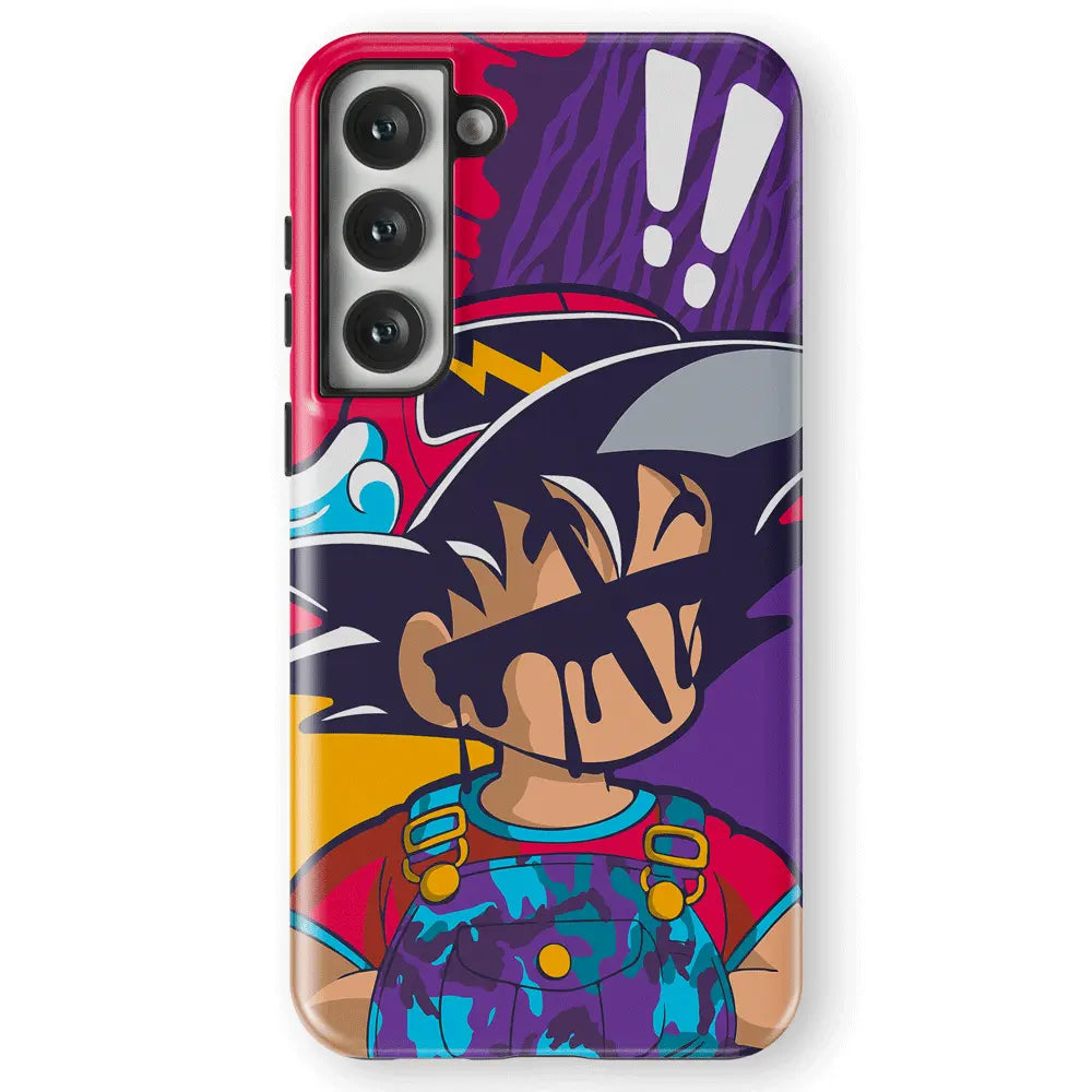 Dragon Ball Fashion Goku Samsung Tempered Glass Tough Phone Case-Phone Case-Monkey Ninja-Galaxy S25-Tough Case-Monkey Ninja
