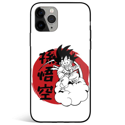 Dragon Ball Goku Tempered Glass Soft Silicone iPhone Case-Phone Case-Monkey Ninja-iPhone 17-Glass Case-Monkey Ninja