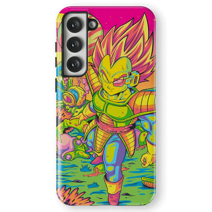 Dragon Ball Prince Vegeta Tempered Glass Tough Samsung Phone Case-Phone Case-Monkey Ninja-Galaxy S25-Tough Case-Monkey Ninja