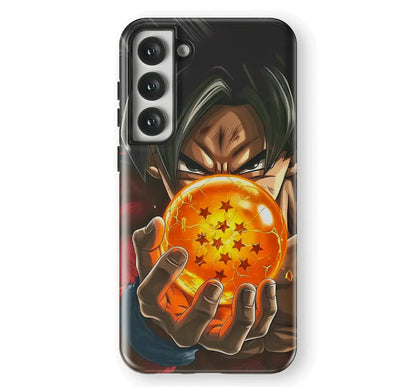 Dragon Ball Super Dragon Balls Tempered Glass Tough Samsung Phone Case-Phone Case-Monkey Ninja-Galaxy S25-Tough Case-Monkey Ninja