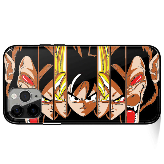 Dragonball Goku Tempered Glass Soft Silicone iPhone Case-Phone Case-Monkey Ninja-iPhone 17-Glass Case-Monkey Ninja
