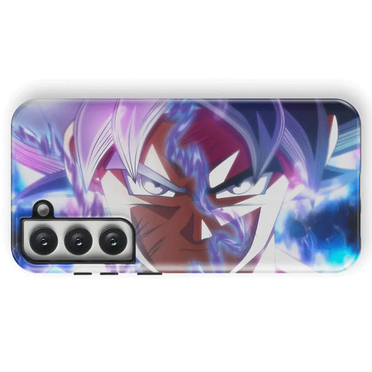Fury Goku Sliver Hair Tempered Glass Tough Samsung Phone Case-Phone Case-Monkey Ninja-Galaxy S25-Tough Case-Monkey Ninja