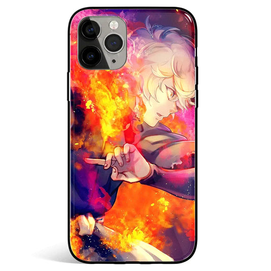 Hell's Paradise Tempered Glass Soft Silicone iPhone Case-Phone Case-Monkey Ninja-iPhone 17-Glass Case-Monkey Ninja