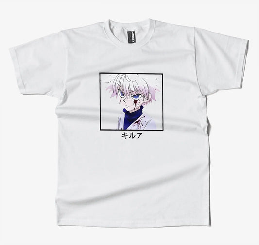 Hunter X Hunter Killua Anime T Shirt-T-Shirt-Monkeyninja-S-White-Monkey Ninja