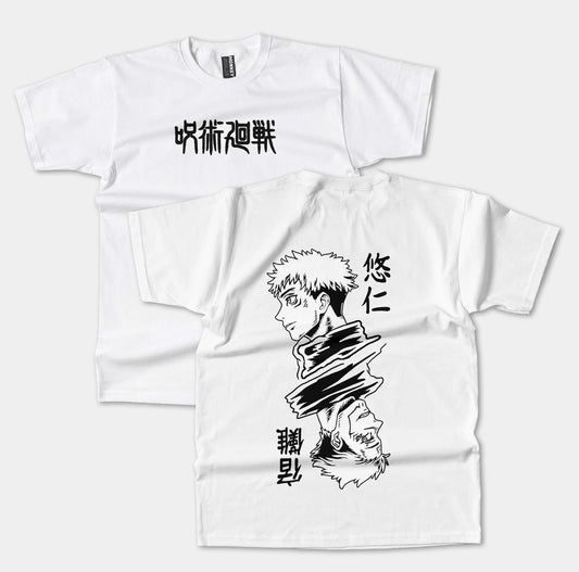 Jujutsu Kaisen Anime T-Shirt-T-Shirt-Monkeyninja-S-White-Monkey Ninja