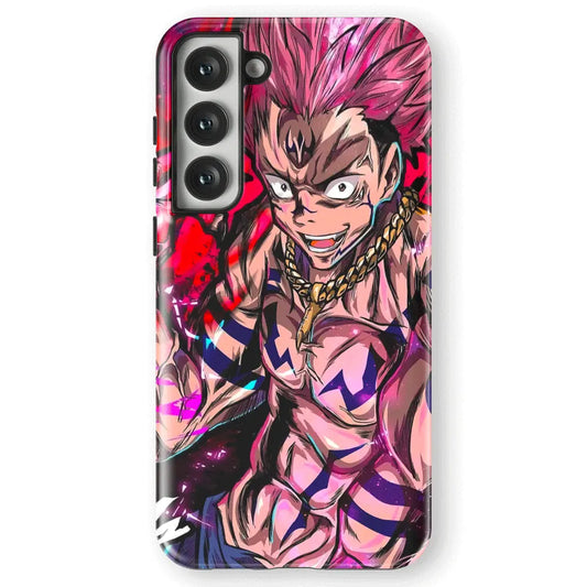 Jujutsu Kaisen Pop Style Fanart Tempered Glass Tough Samsung Phone Case-Phone Case-Monkey Ninja-Galaxy S25-Tough Case-Monkey Ninja