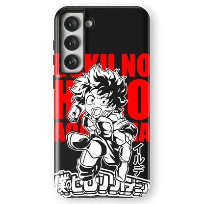 My Hero Academia Boku No Hero Tempered Glass Tough Soft Silicone Samsung Case-Phone Case-Monkey Ninja-Galaxy S25-Tough Case-Monkey Ninja