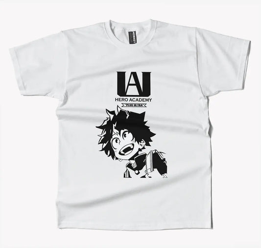 My Hero Academia Deku Izuku Anime T Shirt-T-Shirt-Monkeyninja-S-White-Monkey Ninja