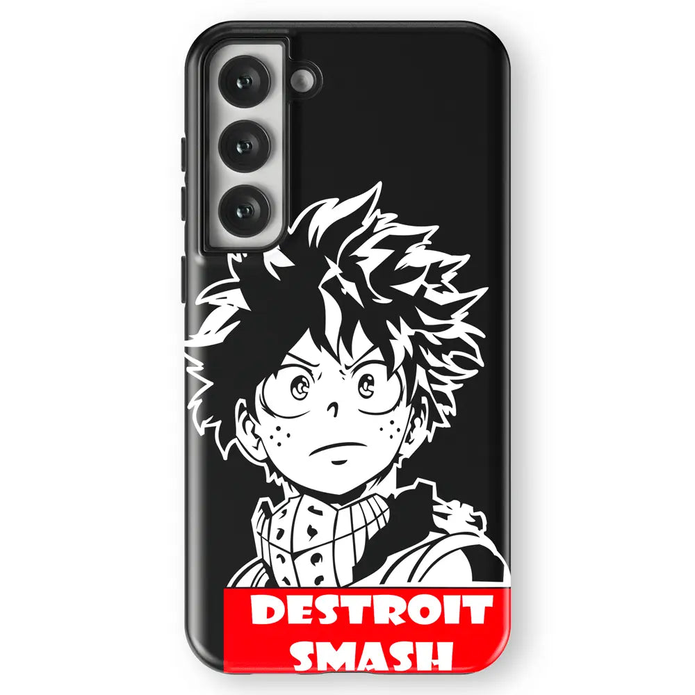 My Hero Academia Detroit Smash Tempered Glass Tough Soft Silicone Samsung Case-Phone Case-Monkey Ninja-Galaxy S25-Tough Case-Monkey Ninja