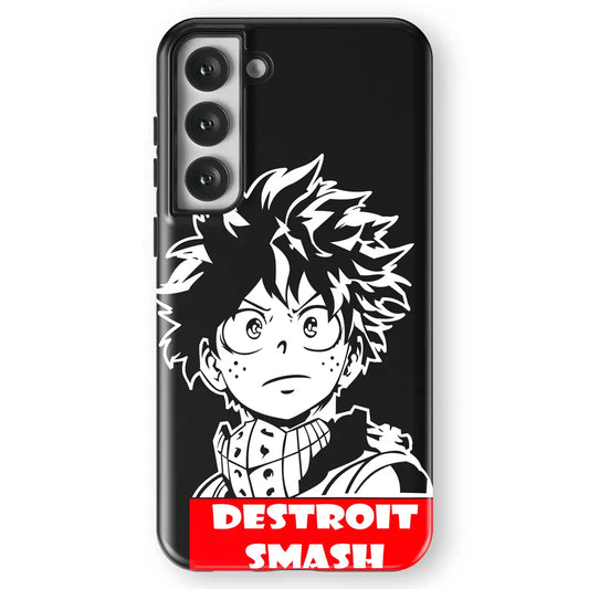 My Hero Academia Detroit Smash Tempered Glass Tough Soft Silicone Samsung Case-Phone Case-Monkey Ninja-Galaxy S25-Tough Case-Monkey Ninja