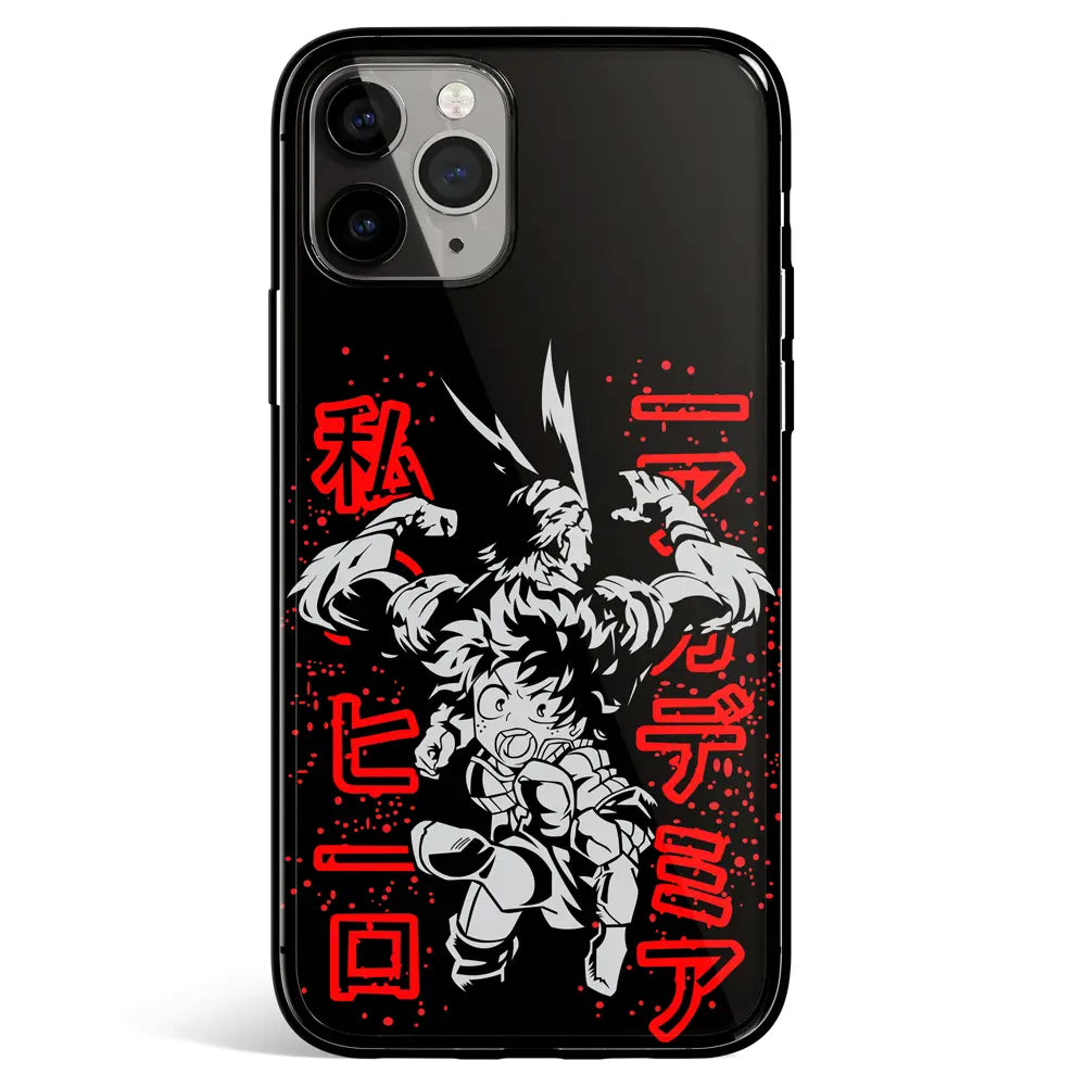 My Hero Academia Eight Tempered Glass Soft Silicone iPhone Case-Phone Case-Monkey Ninja-iPhone 17-Glass Case-Monkey Ninja