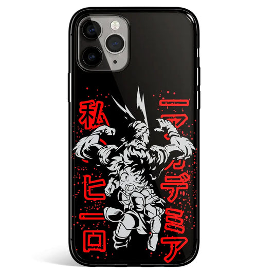 My Hero Academia Eight Tempered Glass Soft Silicone iPhone Case-Phone Case-Monkey Ninja-iPhone 17-Glass Case-Monkey Ninja