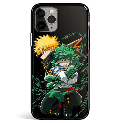 My Hero Academia Midoraiya Tempered Glass Soft Silicone iPhone Case-Phone Case-Monkey Ninja-iPhone 17-Glass Case-Monkey Ninja