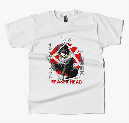 My Hero Academia Shota Aizawa Eraser Head Anime T Shirt-T-Shirt-Monkeyninja-S-Black-Monkey Ninja