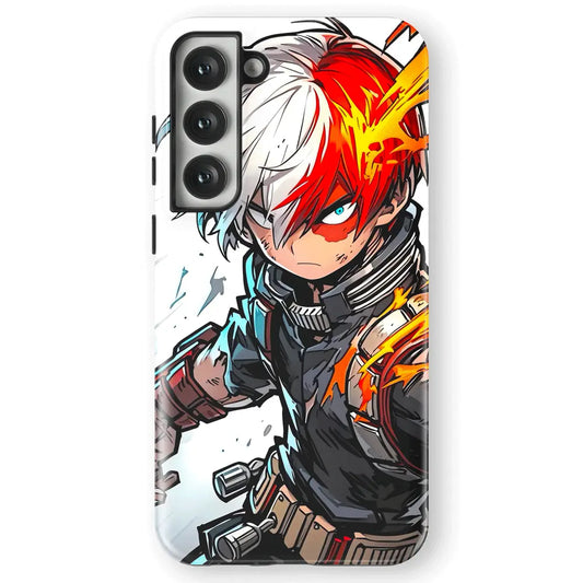 My Hero Academia Shoto Fanart Tempered Glass Tough Soft Silicone Samsung Case-Phone Case-Monkey Ninja-Galaxy S25-Tough Case-Monkey Ninja