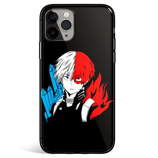 My Hero Academia Shoto Tempered Glass Soft Silicone iPhone Case-Phone Case-Monkey Ninja-iPhone 17-Glass Case-Monkey Ninja