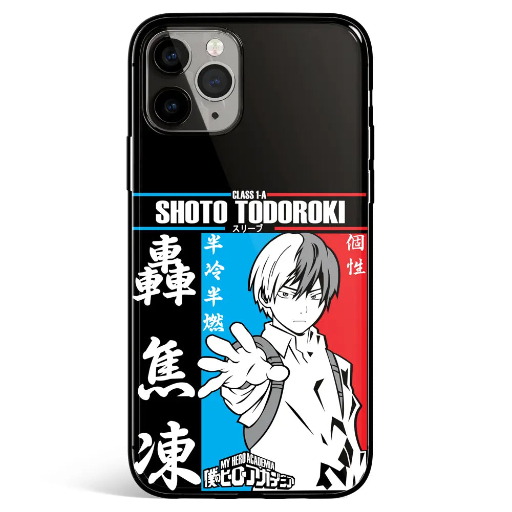 My Hero Academia Shoto Tempered Glass Soft Silicone iPhone Case-Phone Case-Monkey Ninja-iPhone 17-Glass Case-Monkey Ninja