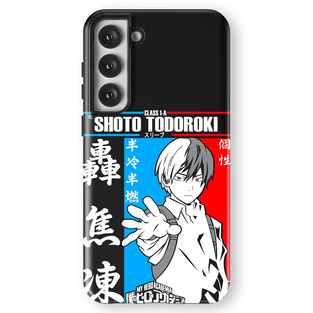 My Hero Academia Shoto Tempered Glass Tough Soft Silicone Samsung Case-Phone Case-Monkey Ninja-Galaxy S25-Glass Case-Monkey Ninja