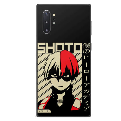 My Hero Academia Shoto Tempered Glass Tough Soft Silicone Samsung Case-Phone Case-Monkey Ninja-Galaxy S25-Glass Case-Monkey Ninja