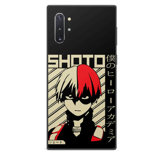 My Hero Academia Shoto Tempered Glass Tough Soft Silicone Samsung Case-Phone Case-Monkey Ninja-Galaxy S25-Glass Case-Monkey Ninja