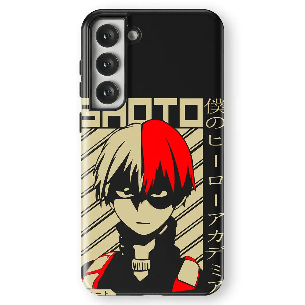 My Hero Academia Shoto Tempered Glass Tough Soft Silicone Samsung Case-Phone Case-Monkey Ninja-Galaxy S25-Tough Case-Monkey Ninja