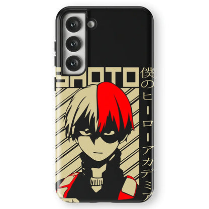 My Hero Academia Shoto Tempered Glass Tough Soft Silicone Samsung Case-Phone Case-Monkey Ninja-Galaxy S25-Tough Case-Monkey Ninja