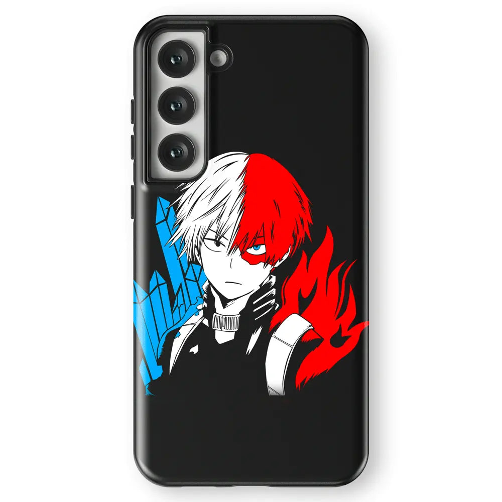 My Hero Academia Shoto Tempered Glass Tough Soft Silicone Samsung Case-Phone Case-Monkey Ninja-Galaxy S25-Tough Case-Monkey Ninja