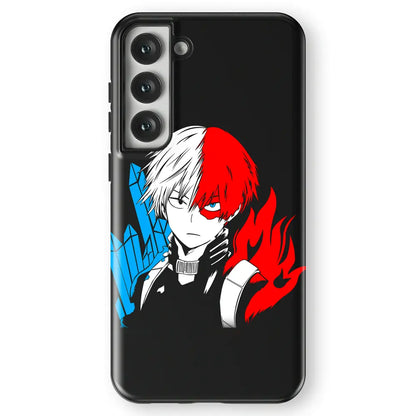 My Hero Academia Shoto Tempered Glass Tough Soft Silicone Samsung Case-Phone Case-Monkey Ninja-Galaxy S25-Tough Case-Monkey Ninja