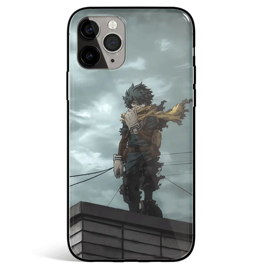 My Hero Academia True Hero Tempered Glass Soft Silicone iPhone Case-Phone Case-Monkey Ninja-iPhone 17-Glass Case-Monkey Ninja