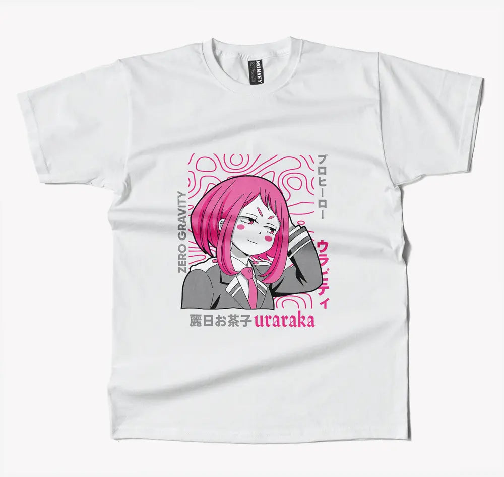 My Hero Academia Uraraka Anime T Shirt-T-Shirt-Monkeyninja-S-Black-Monkey Ninja