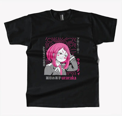 My Hero Academia Uraraka Anime T Shirt-T-Shirt-Monkeyninja-S-Black-Monkey Ninja