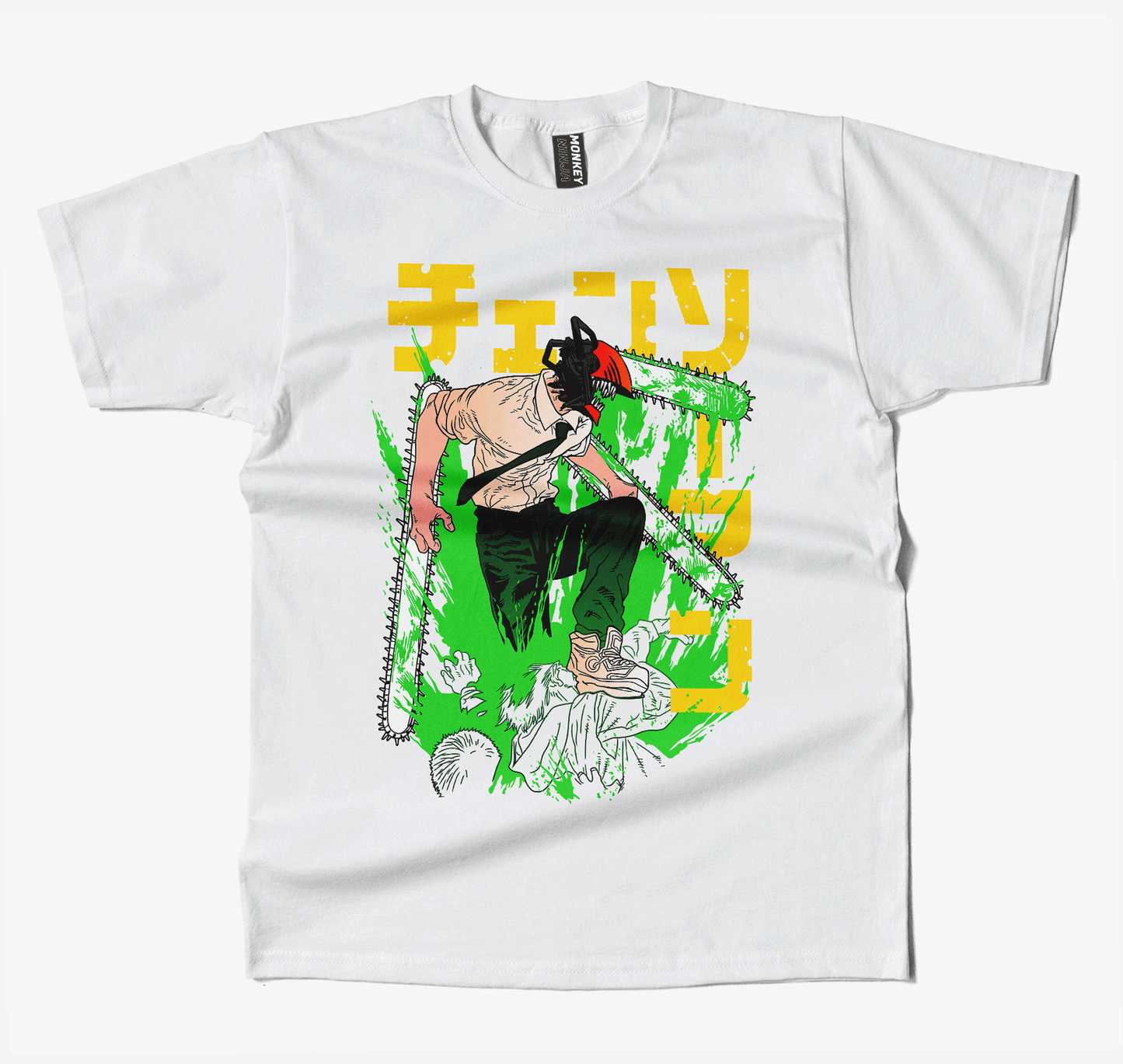 Chainsaw Man Green Anime T Shirt
