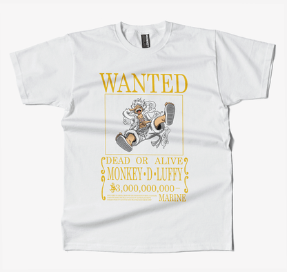 One Piece Luffy Reward Poster  3 billion Anime T Shirt