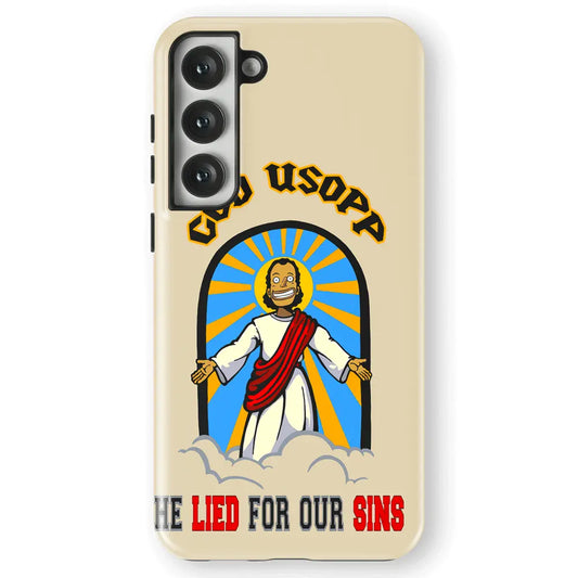 One Piece God Usopp Tempered Glass Tough Soft Silicone Samsung Case-Phone Case-Monkey Ninja-Galaxy S25-Tough Case-Monkey Ninja