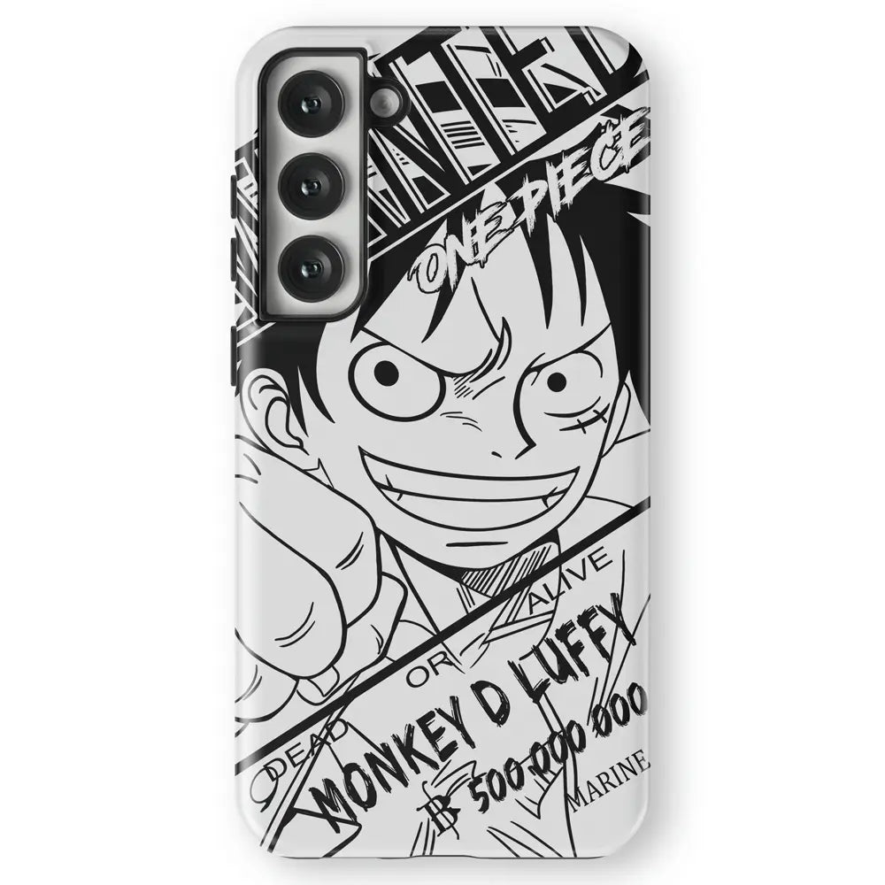 One Piece Luffy Characters Samsung Phone Case-Phone Case-Monkey Ninja-Galaxy S25-Luffy-Tough Case-Monkey Ninja