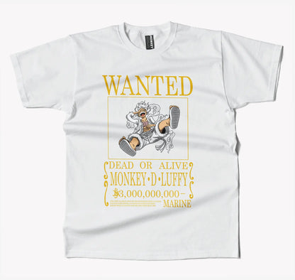 One Piece Luffy Reward Poster 3 billion Anime T Shirt-T-Shirt-Monkeyninja-S-Black-Monkey Ninja