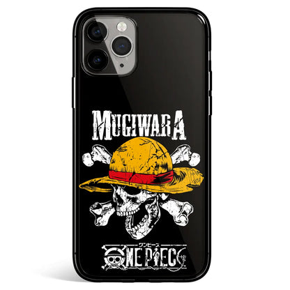 One Piece Mugiwara Clan Flag Tempered Glass Soft Silicone iPhone Case-Phone Case-Monkey Ninja-iPhone 17-Glass Case-Monkey Ninja
