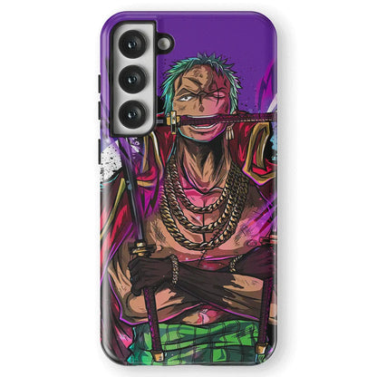 One Piece Roronoa Zoro Three Swords Samsung Phone Case-Phone Case-Monkey Ninja-Galaxy S25-Tough Case-Monkey Ninja