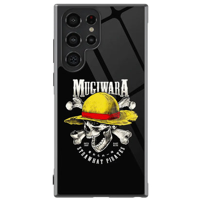 One Piece Straw Hat Pirates Mugiwara Flag Samsung Phone Case-Phone Case-Monkey Ninja-Galaxy S25-Glass Case-Monkey Ninja