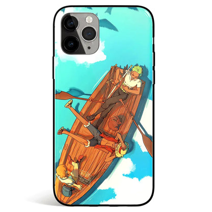 One Piece The Beginning Tempered Glass Soft Silicone iPhone Case-Phone Case-Monkey Ninja-iPhone 17-Glass Case-Monkey Ninja