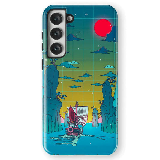 One Piece To the New World Tempered Glass Tough Samsung Phone Case-Phone Case-Monkey Ninja-Galaxy S25-Tough Case-Monkey Ninja