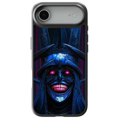 Solo Leveling Hollow Mask Demon Tempered Glass Soft Silicone iPhone Case-Phone Case-Monkey Ninja-iPhone 17-Glass Case-Monkey Ninja