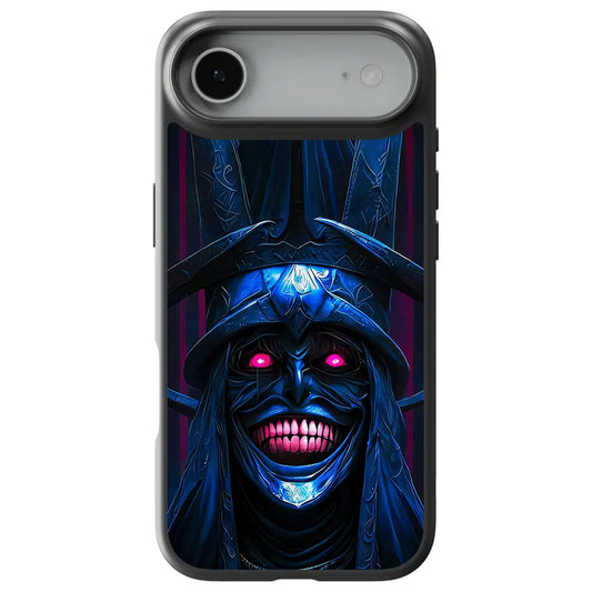 Solo Leveling Hollow Mask Demon Tempered Glass Soft Silicone iPhone Case-Phone Case-Monkey Ninja-iPhone 17-Glass Case-Monkey Ninja