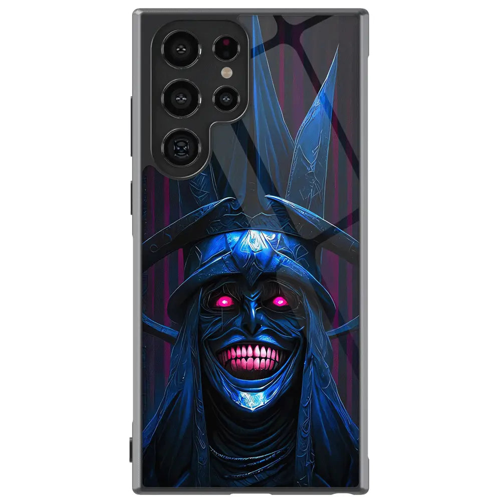Solo Leveling Hollow Mask Demon Tempered Glass Tough Samsung Phone Case-Phone Case-Monkey Ninja-Galaxy S25-Glass Case-Monkey Ninja