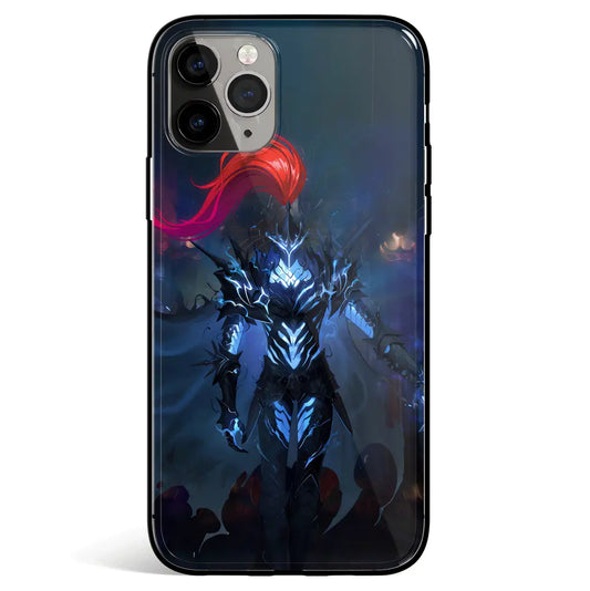 Solo Leveling Igris Tempered Glass Soft Silicone iPhone Case-Phone Case-Monkey Ninja-iPhone 17-Glass Case-Monkey Ninja
