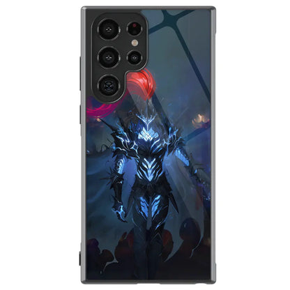 Solo Leveling Igris Tempered Glass Tough Samsung Phone Case-Phone Case-Monkey Ninja-Galaxy S25-Glass Case-Monkey Ninja