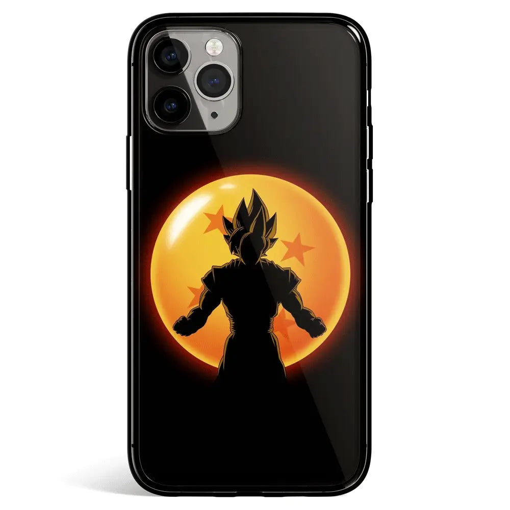 The Dragon Ball Tempered Glass Soft Silicone Phone Case-Phone Case-Monkey Ninja-iPhone 17-Goku-Glass Case-Monkey Ninja