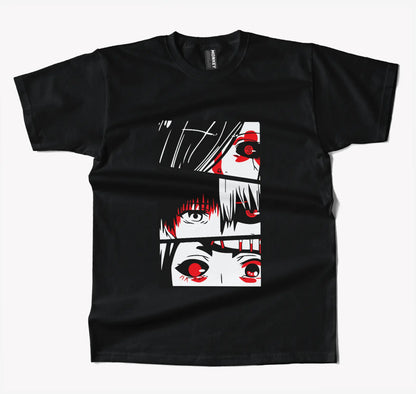 Tokyo Ghoul Eyes Anime T Shirt-T-Shirt-Monkeyninja-S-White-Monkey Ninja